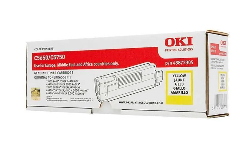 Termék főképe Toner pro "C5650, 5750" tiskárny, OKI Žlutá, 2 tis.stran