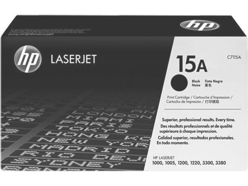 Termék főképe Toner pro "LaserJet 1000w, 1005w, 1200" tiskárny, HP "C7115A" Černá, 2,5 tis.stran