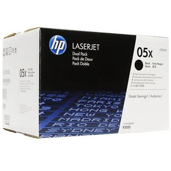 Termék főképe Toner pro "LaserJet P2055" tiskárnu, HP "CE505XD" Černá, 2*6,5 tis.stran