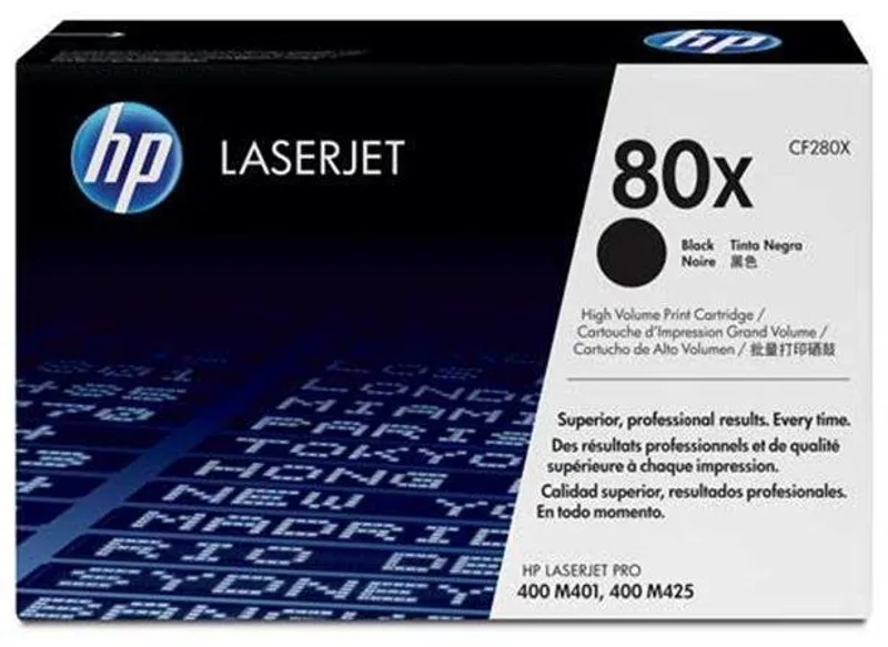 Termék főképe Toner pro "LaserJet Pro 400 M401 series, M425" tiskárny, HP "CF280X" Černá, 6,9 tis.stran