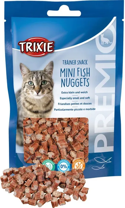 Termék főképe Trainer Snack MINI NUGGETS s tuňákem,kuřecím a catnipem 50g