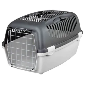 Szállítódoboz CAPRI III nyitható tető 40x38x61cm (max. 12kg) sötétszürke/szürke
