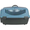 CAPRI III szállítódoboz 40x38x61cm (max. 12kg) - sötétszürke/pasztellkék