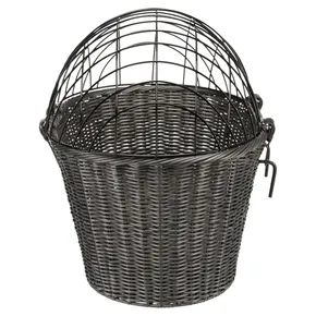 Szállítókosár kormányhoz, 44 x 34 x 41 cm, antracit (max. 5 kg)