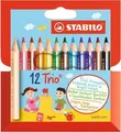 Következő termékkép Háromszög alakú zsírkréta STABILO Trio erős rövid - 12 db-os készlet