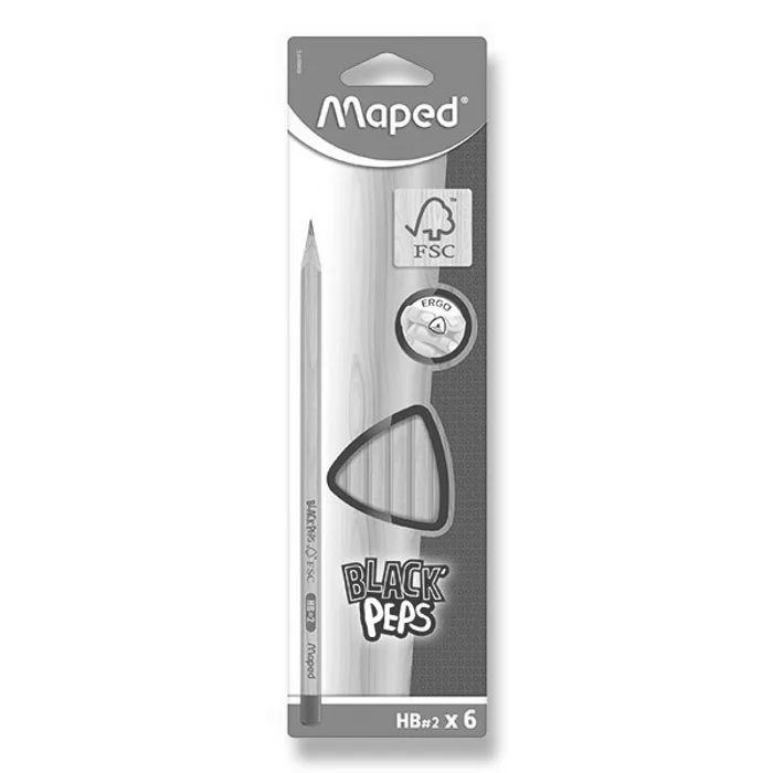 Termék főképe Tužka Maped Black´Peps tvrdost HB, 6 ks