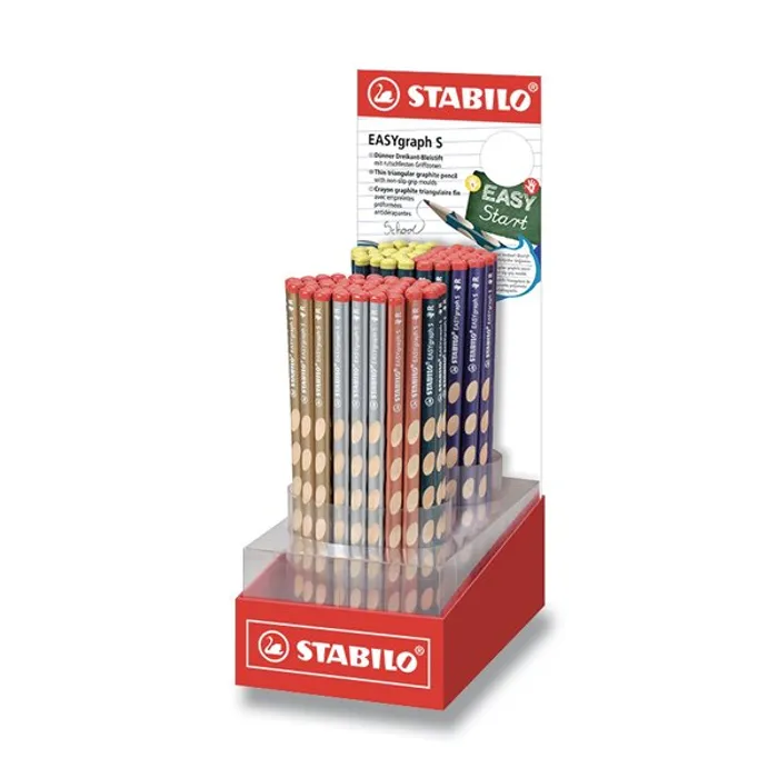 Termék főképe Tužka Stabilo Easygraph S Metallic tvrdost HB (číslo 2), stojánek 90 ks