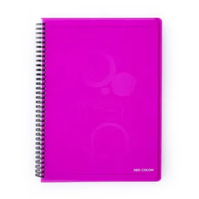 Ikervezetékes blokk A5 PP NEO COLORI rózsaszín