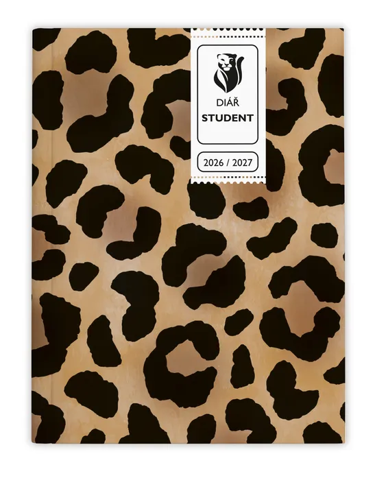 Termék főképe Týdenní diář - Student - V8 - lamino - kapesní - Leopard