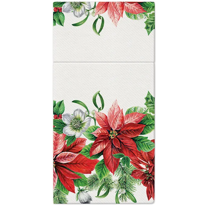 Termék főképe Ubrousky na příbory PAW AIRLAID 40x40 cm Glory Poinsettia [25 ks]