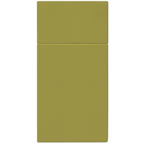 Serwetki na sztućce PAW AIRLAID 40x40 cm Monokolor oliwka [25 szt.]