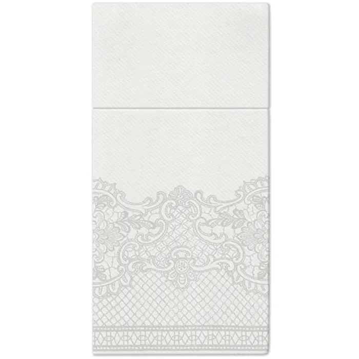Termék főképe Ubrousky na příbory PAW AIRLAID 40x40cm Royal Lace Silver [25 ks]