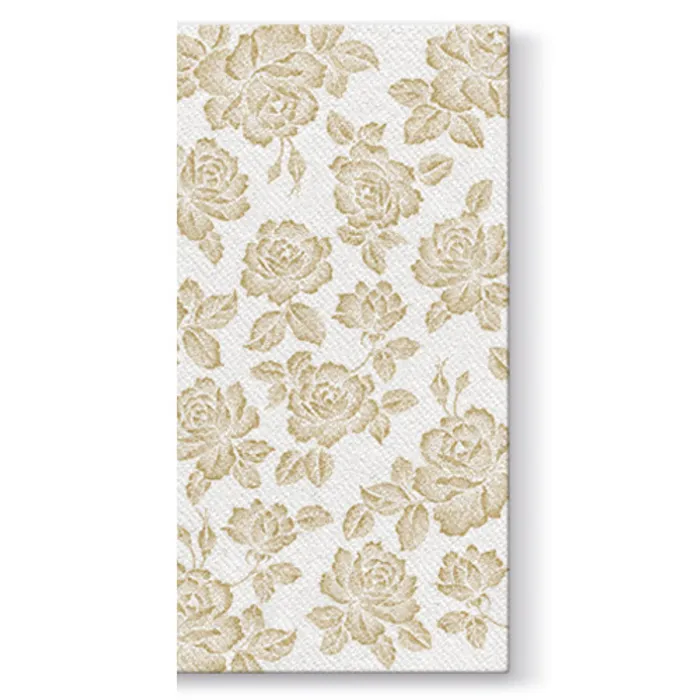 Termék főképe Ubrousky na příbory PAW AIRLAID 40x40cm Subtle Roses Gold [25 ks]