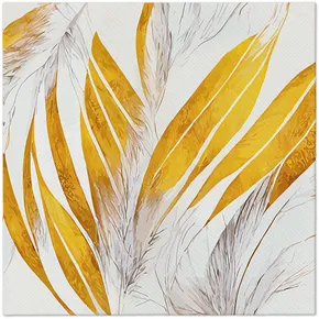 Szalvéta PAW AIRLAID 40x40 cm Angel Feathers [50 db]