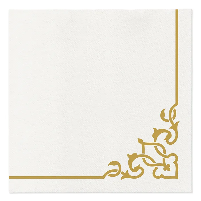 Termék főképe Ubrousky PAW AIRLAID 40x40 cm Elegant Frame Gold [50 ks]
