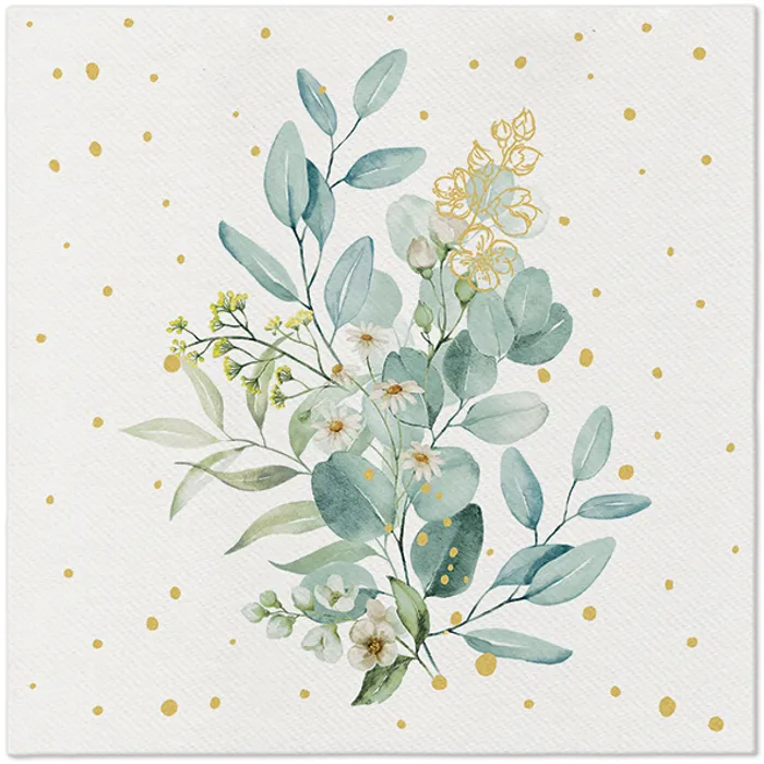 Termék főképe Ubrousky PAW AIRLAID 40x40 cm Eucalyptus Bouquet [50 ks]