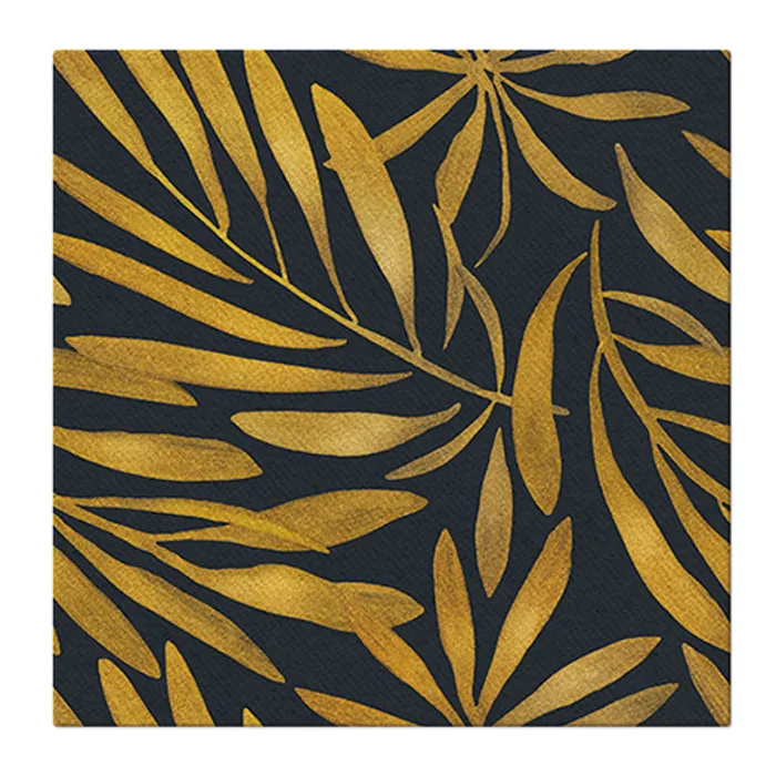Termék főképe Ubrousky PAW AIRLAID 40x40 cm Golden leaves [50 ks]