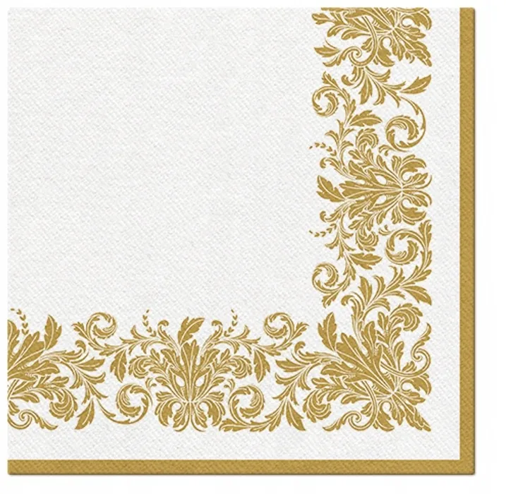 Termék főképe Ubrousky PAW AIRLAID 40x40 cm - Golden Ornament [50 ks]