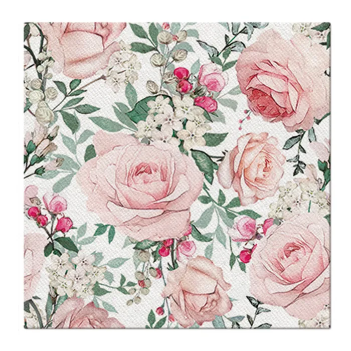 Termék főképe Ubrousky PAW AIRLAID 40x40 cm Gorgeous Roses [50 ks]