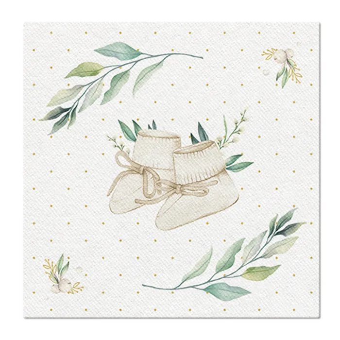 Termék főképe Ubrousky PAW AIRLAID 40x40 cm Hello Baby [50 ks]
