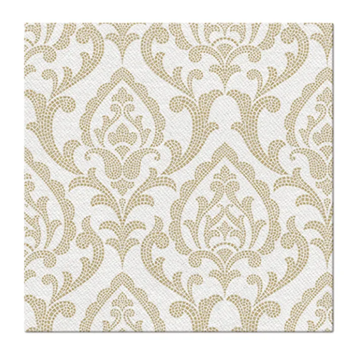 Termék főképe Ubrousky PAW AIRLAID 40x40 cm Portuguese Tiles gold [50 ks]