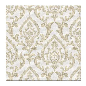 Szalvéta PAW AIRLAID 40x40 cm Portuguese Tiles gold [50 db]