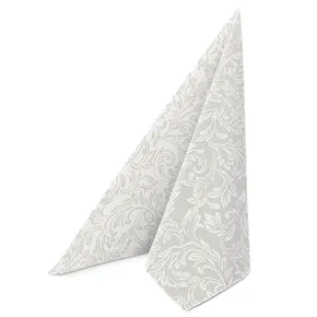 Szalvéták PAW AIRLAID 40x40 cm fordított barokk etűd ezüst [50 db]