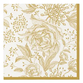 Szalvéta PAW AIRLAID 40x40 cm Rose Peonies [50 db]