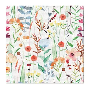 Szalvéta PAW AIRLAID 40x40 cm Watercolor flowers [50 db]