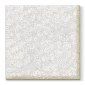 Szalvéta PAW AIRLAID L 40x40cm Rococo White [50 db]
