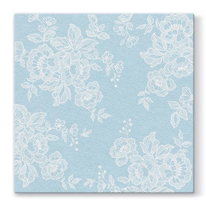 Termék főképe Ubrousky  PAW AIRLAID L 40x40cm Soft Lace Light Blue