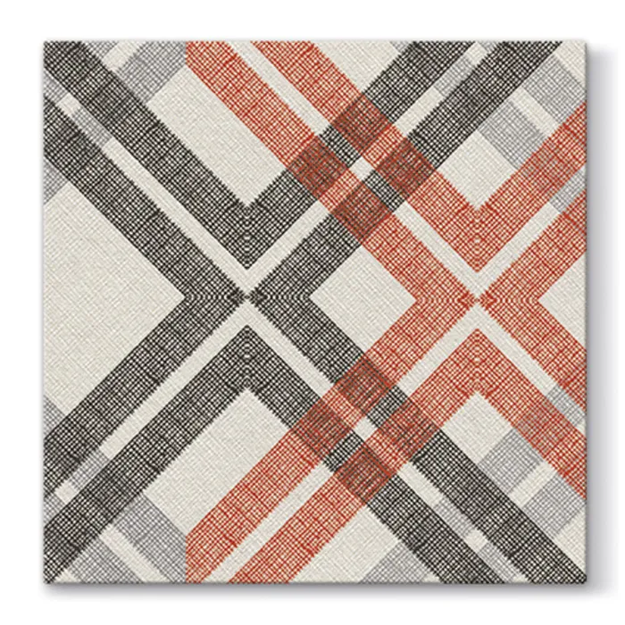 Termék főképe Ubrousky PAW AIRLAID L 40x40cm Stylish Check Orange