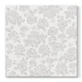 PAW AIRLAID L szalvéta 40 × 40 cm Subtle Roses Silver [50 db]