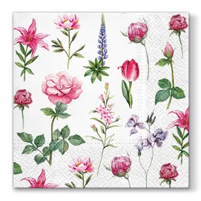 Szalvéta PAW L 33x33cm 3 réteg Boons of Garden [20 db]