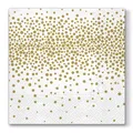 Szalvéta PAW L 33x33cm 3 réteg Confetti Gold [20 db]