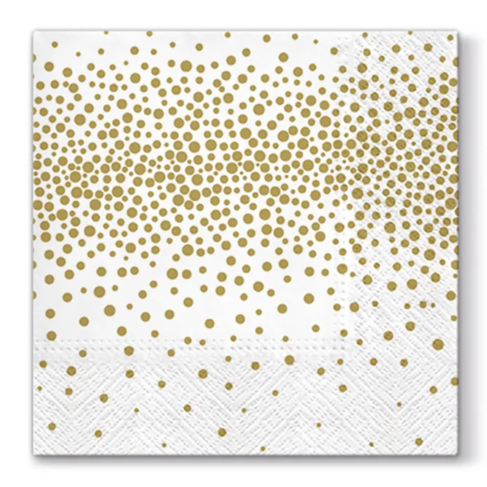 Termék főképe Ubrousky PAW L 33X33cm 3 vrst. Confetti Gold [20 ks]