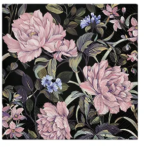 Szalvéta PAW L 33x33cm 3 réteg Flower Mystery [20 db]