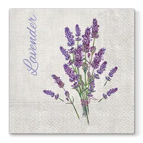 Szalvéta PAW L 33x33cm 3 réteg Lavender for You [20 db]