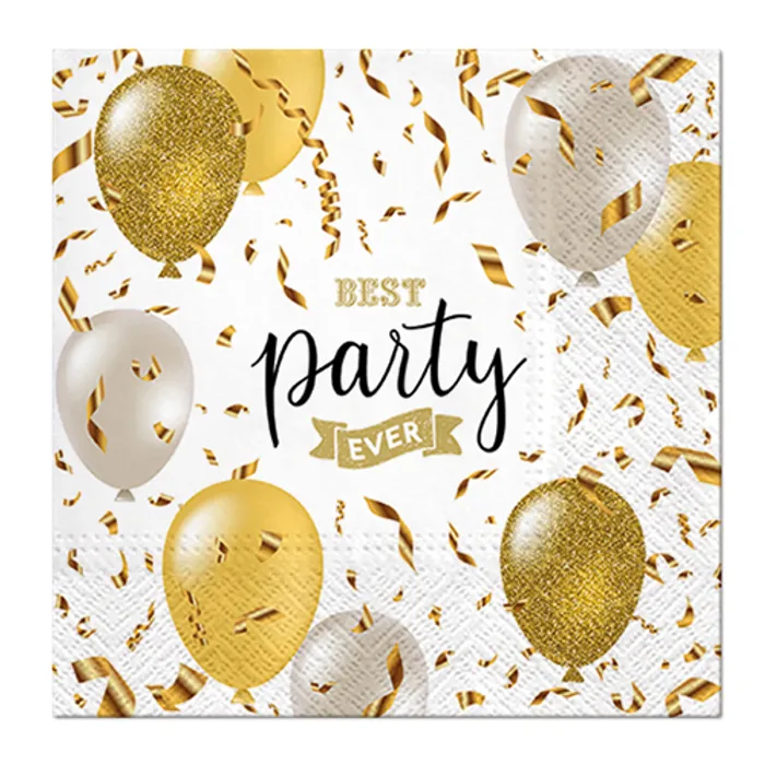 Termék főképe Ubrousky PAW L 33x33cm Elegant Ballons [20 ks]