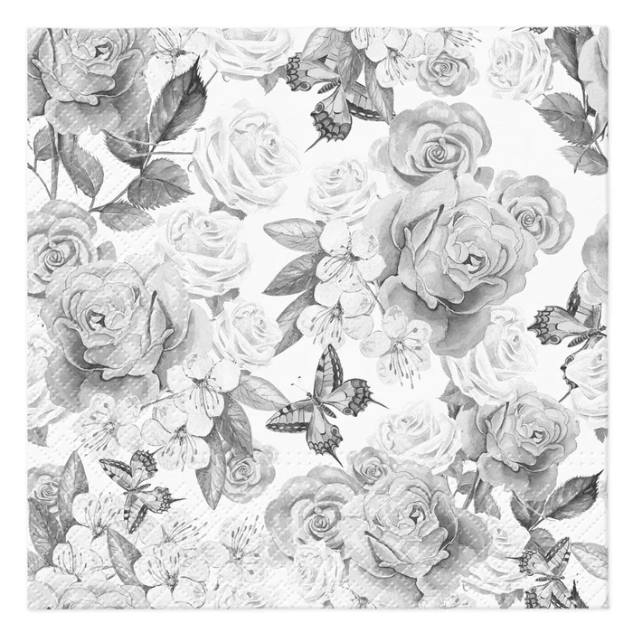 Termék főképe Ubrousky PAW L 33x33cm Powder Garden [20 ks]