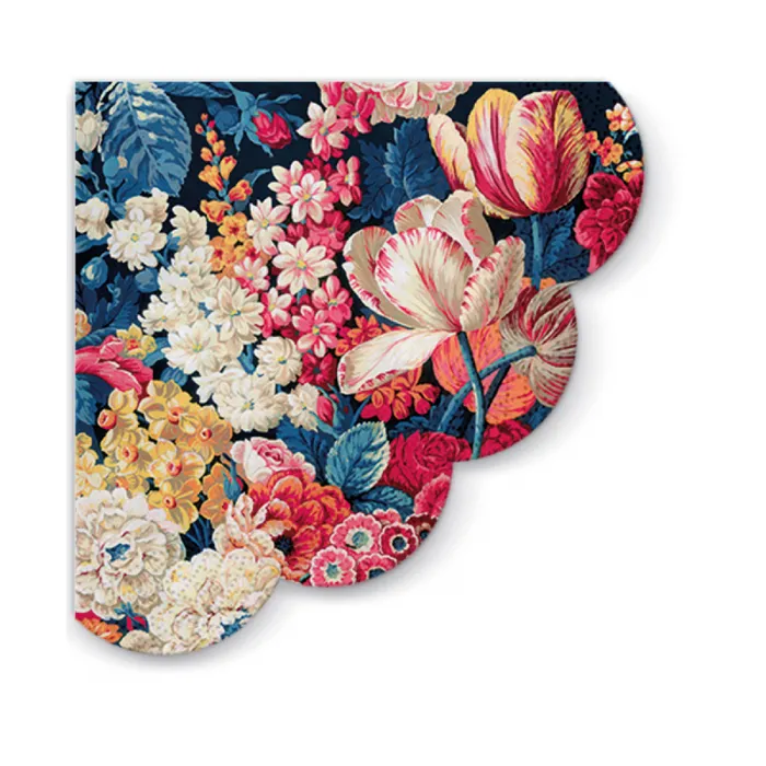 Termék főképe Ubrousky PAW R 32cm - 3 vrst. - kulaté - Flower Splendor [12 ks]