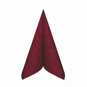 Szalvéta PREMIUM Minta-R bordó 40 x 40 cm [50 db]