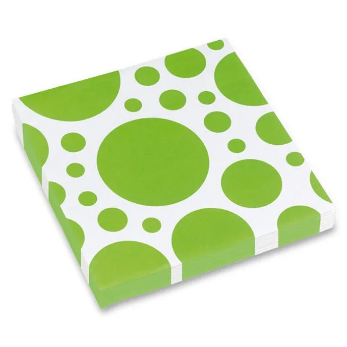 Termék főképe Ubrousky Solid Color Dots zelené [20 ks]