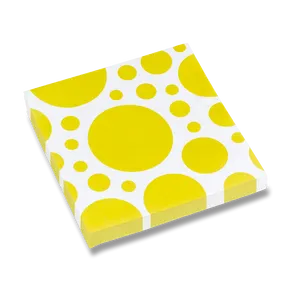 Szalvéta Solid Color Dots sárga [20 db]