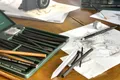 Faber-Castell Pitt Monochrome Charcoal bádogdoboz, 24 db