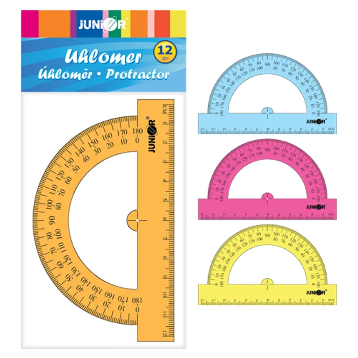 Termék főképe Úhloměr 12 cm, transparentní/barevný