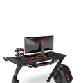ULTRADESK játékasztal ACTION V2, 110x59 cm, 75 cm, XXL egérpaddal, tartóval
