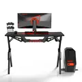 ULTRADESK játékasztal ACTION V2, 110x59 cm, 75 cm, XXL egérpaddal, tartóval
