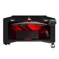 ULTRADESK játékasztal ACTION V2, 110x59 cm, 75 cm, XXL egérpaddal, tartóval