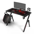 Következő termékkép ULTRADESK játékasztal ACTION V2, 110x59 cm, 75 cm, XXL egérpaddal, tartóval